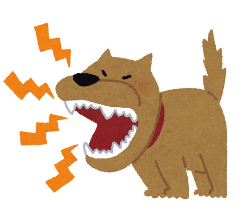 A barking